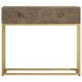 Mesa consola madera maciza de mango y hierro 90x30x76 cm de vidaXL, Mesas auxiliares - Ref: Foro24-372018, Precio: 194,17 €, ...