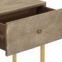 Mesa consola madera maciza de mango y hierro 90x30x76 cm de vidaXL, Mesas auxiliares - Ref: Foro24-372018, Precio: 194,17 €, ...