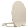 Apricot oval soft close toilet seat and lid by vidaXL, Toilet and bidet seats - Ref: Foro24-145818, Price: 29,46 €, Discount: %