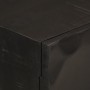 Iron and solid black mango wood sideboard 55x30x76 cm by vidaXL, Lockers and storage cabinets - Ref: Foro24-372005, Price: 19...