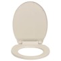 Ovaler WC-Sitz und Deckel mit Absenkautomatik in Apricot von vidaXL, Toiletten- und Bidetsitze - Ref: Foro24-145818, Preis: 2...