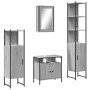 4-piece bathroom furniture set made of gray Sonoma plywood. by vidaXL, Bathroom furniture - Ref: Foro24-3214828, Price: 236,9...