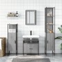 4-piece bathroom furniture set made of gray Sonoma plywood. by vidaXL, Bathroom furniture - Ref: Foro24-3214828, Price: 236,9...