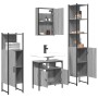 Set de muebles de baño 4 pzas madera contrachapada gris sonoma de vidaXL, Muebles de baño - Ref: Foro24-3214828, Precio: 237,...