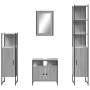 Set de muebles de baño 4 pzas madera contrachapada gris sonoma de vidaXL, Muebles de baño - Ref: Foro24-3214828, Precio: 237,...