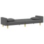 Two-seater sofa bed with pillows and dark gray fabric stool by vidaXL, Sofas - Ref: Foro24-3216259, Price: 310,34 €, Discount: %