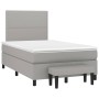 Cama box spring con colchón tela gris claro 120x190 cm de vidaXL, Camas y somieres - Ref: Foro24-3270348, Precio: 429,57 €, D...