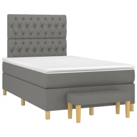 Boxspringbett mit dunkelgrauer Stoffmatratze 120x190 cm von vidaXL, Betten und Lattenroste - Ref: Foro24-3270426, Preis: 454,...