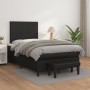 Box spring bed with black synthetic leather mattress 120x190 cm by vidaXL, Beds and slatted bases - Ref: Foro24-3270439, Pric...