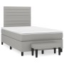 Box spring bed with light gray fabric mattress 120x190 cm by vidaXL, Beds and slatted bases - Ref: Foro24-3270362, Price: 436...