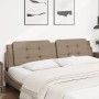 Cappuccino synthetic leather padded bed headboard 200 cm by vidaXL, Headboards and footboards - Ref: Foro24-374887, Price: 48...