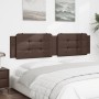 Brown synthetic leather padded bed headboard 200 cm by vidaXL, Headboards and footboards - Ref: Foro24-374885, Price: 48,46 €...