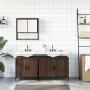 3-piece bathroom furniture set made of brown oak plywood by vidaXL, Bathroom furniture - Ref: Foro24-3214674, Price: 167,03 €...