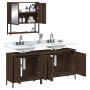 3-piece bathroom furniture set made of brown oak plywood by vidaXL, Bathroom furniture - Ref: Foro24-3214674, Price: 167,03 €...