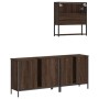 3-piece bathroom furniture set made of brown oak plywood by vidaXL, Bathroom furniture - Ref: Foro24-3214674, Price: 167,03 €...