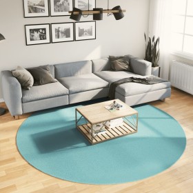 Short pile green OVIEDO Ø 240 cm carpet by vidaXL, Rugs - Ref: Foro24-375592, Price: 111,47 €, Discount: %