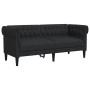 2-Sitzer Chesterfield Sofa aus schwarzem Stoff von vidaXL, Sofas - Ref: Foro24-372549, Preis: 279,59 €, Rabatt: %