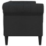 Sofá Chesterfield de 2 plazas tela negro de vidaXL, Sofás - Ref: Foro24-372549, Precio: 279,59 €, Descuento: %