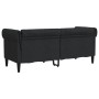 Sofá Chesterfield de 2 plazas tela negro de vidaXL, Sofás - Ref: Foro24-372549, Precio: 279,59 €, Descuento: %