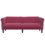 3-seater velvet sofa in burgundy red by vidaXL, Sofas - Ref: Foro24-372589, Price: 281,81 €, Discount: %