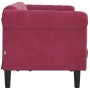 3-seater velvet sofa in burgundy red by vidaXL, Sofas - Ref: Foro24-372589, Price: 281,81 €, Discount: %