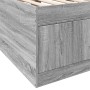 Sonoma graue Holzwerkstoffliege mit Schubladen 100x200 cm von vidaXL, Betten und Lattenroste - Ref: Foro24-3280242, Preis: 20...