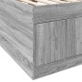 Sonoma graue Holzwerkstoffliege mit Schubladen 90x200 cm von vidaXL, Betten und Lattenroste - Ref: Foro24-3280249, Preis: 214...