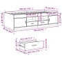 Sonoma graue Holzwerkstoffliege mit Schubladen 75x190 cm von vidaXL, Betten und Lattenroste - Ref: Foro24-3280263, Preis: 172...