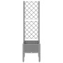 Light gray PP planter with trellis 40x40x142 cm by vidaXL, Pots and planters - Ref: Foro24-367917, Price: 43,08 €, Discount: %