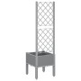 Light gray PP planter with trellis 40x40x142 cm by vidaXL, Pots and planters - Ref: Foro24-367917, Price: 43,08 €, Discount: %