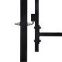 Fence gate with a door and black steel arches 1x1.2 m by vidaXL, garden gates - Ref: Foro24-146030, Price: 128,56 €, Discount: %