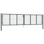 Puerta de malla de jardín acero galvanizado gris 400x150 cm de vidaXL, Puertas de jardín - Ref: Foro24-145777, Precio: 362,50...