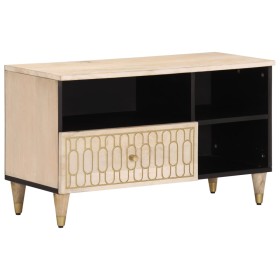 Mueble de TV madera maciza de mango 80x33x46 cm de vidaXL, Muebles TV - Ref: Foro24-358265, Precio: 92,99 €, Descuento: %