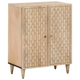 Armario auxiliar madera maciza de mango 60x33x75 cm de vidaXL, Aparadores - Ref: Foro24-358250, Precio: 131,99 €, Descuento: %