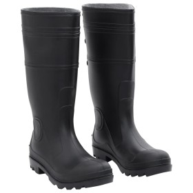 Botas de agua negro número 41 PVC de vidaXL, Vadeadores para caza y para pesca - Ref: Foro24-137590, Precio: 22,08 €, Descuen...