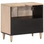 Armario de lavabo para baño madera maciza de mango 62x33x58 cm de vidaXL, Tocadores de baño - Ref: Foro24-358267, Precio: 139...