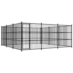 Perrera de exterior 450x450x185 cm de vidaXL, Casetas y cercados para perros - Ref: Foro24-170896, Precio: 1,00 €, Descuento: %