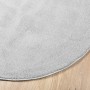 Short hair rug OVIEDO gray Ø 160 cm by vidaXL, Rugs - Ref: Foro24-375546, Price: 64,92 €, Discount: %