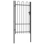 Fence gate with a door and black steel arch 1x1.75 m by vidaXL, garden gates - Ref: Foro24-145743, Price: 129,09 €, Discount: %