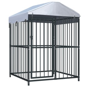 Outdoor kennel with roof 120x120x150 cm by vidaXL, Dog kennels and fences - Ref: Foro24-145762, Price: 297,99 €, Discount: %