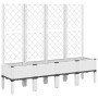 Planter with white PP trellis 160x40x142 cm by vidaXL, Pots and planters - Ref: Foro24-367934, Price: 122,22 €, Discount: %