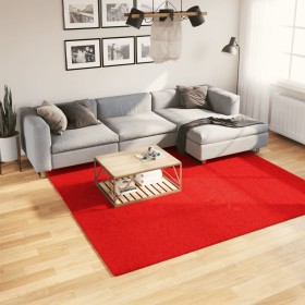 Short hair rug OVIEDO red 240x240 cm by vidaXL, Rugs - Ref: Foro24-375628, Price: 107,84 €, Discount: %