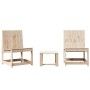 3-piece solid pine wood garden furniture set by vidaXL, Garden chairs - Ref: Foro24-832620, Price: 92,99 €, Discount: %