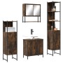 4-piece bathroom furniture set made of smoked oak plywood by vidaXL, Bathroom furniture - Ref: Foro24-3214712, Price: 253,07 ...