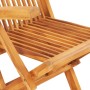 Folding garden dining set 7 pieces solid teak wood by vidaXL, Garden sets - Ref: Foro24-48999, Price: 464,23 €, Discount: %