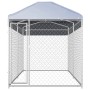 Outdoor kennel with awning 382x192x225 cm by vidaXL, Dog kennels and fences - Ref: Foro24-145024, Price: 374,47 €, Discount: %