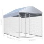 Outdoor kennel with awning 382x192x225 cm by vidaXL, Dog kennels and fences - Ref: Foro24-145024, Price: 374,47 €, Discount: %