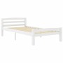 Solid white pine wood bed frame 90x200 cm by vidaXL, Beds and slatted bases - Ref: Foro24-322068, Price: 134,37 €, Discount: %