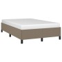 Taupe gray fabric bed frame 120x190 cm by vidaXL, Beds and slatted bases - Ref: Foro24-379512, Price: 115,26 €, Discount: %