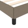 Taupe gray fabric bed frame 120x190 cm by vidaXL, Beds and slatted bases - Ref: Foro24-379512, Price: 115,26 €, Discount: %